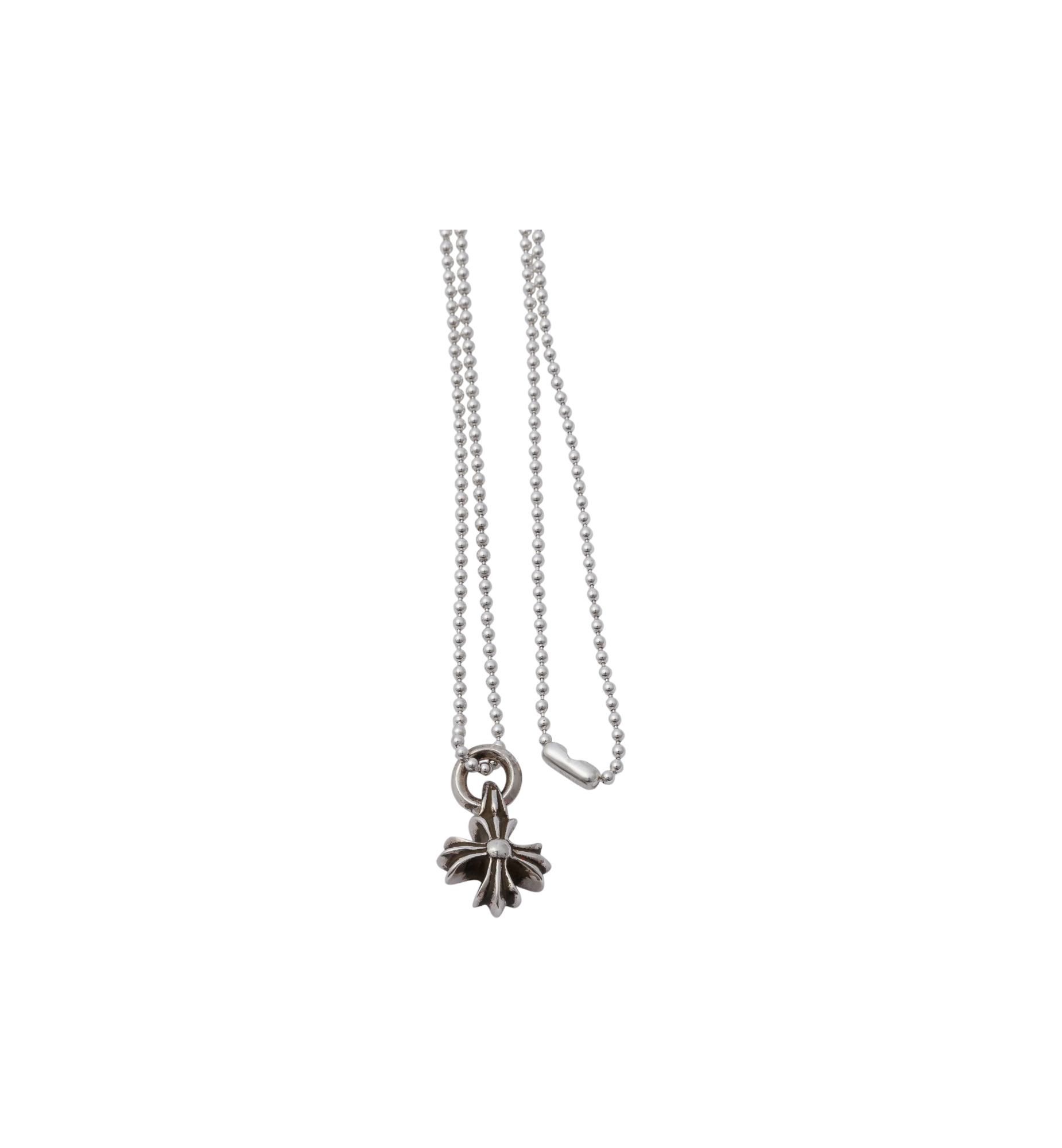 Chrome Hearts CH Plus Ball Chain Necklace "Silver"