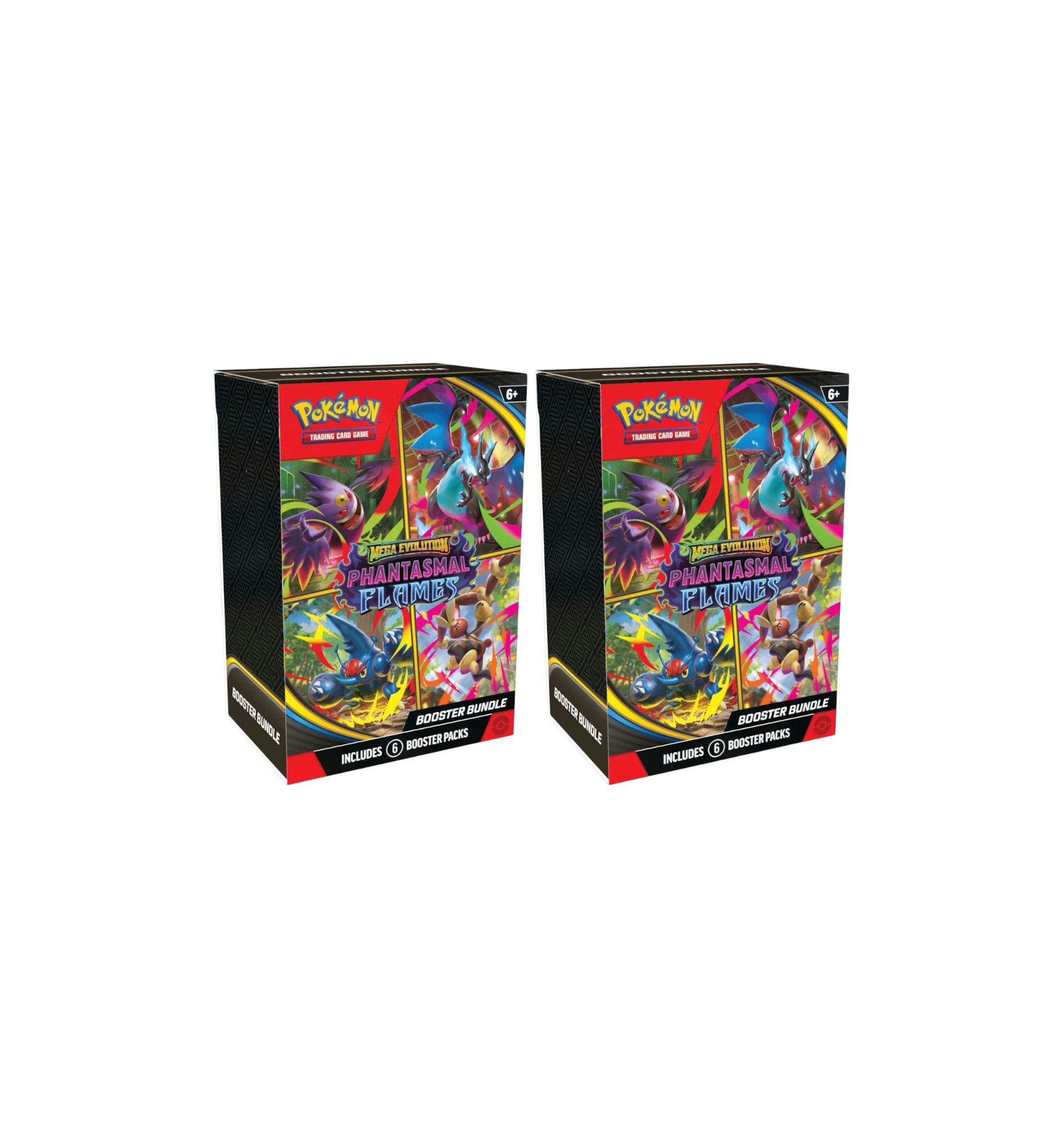 2025 Pokémon Mega Evolution "Phantasmal Flames Booster Bundle" (2 Boxes)