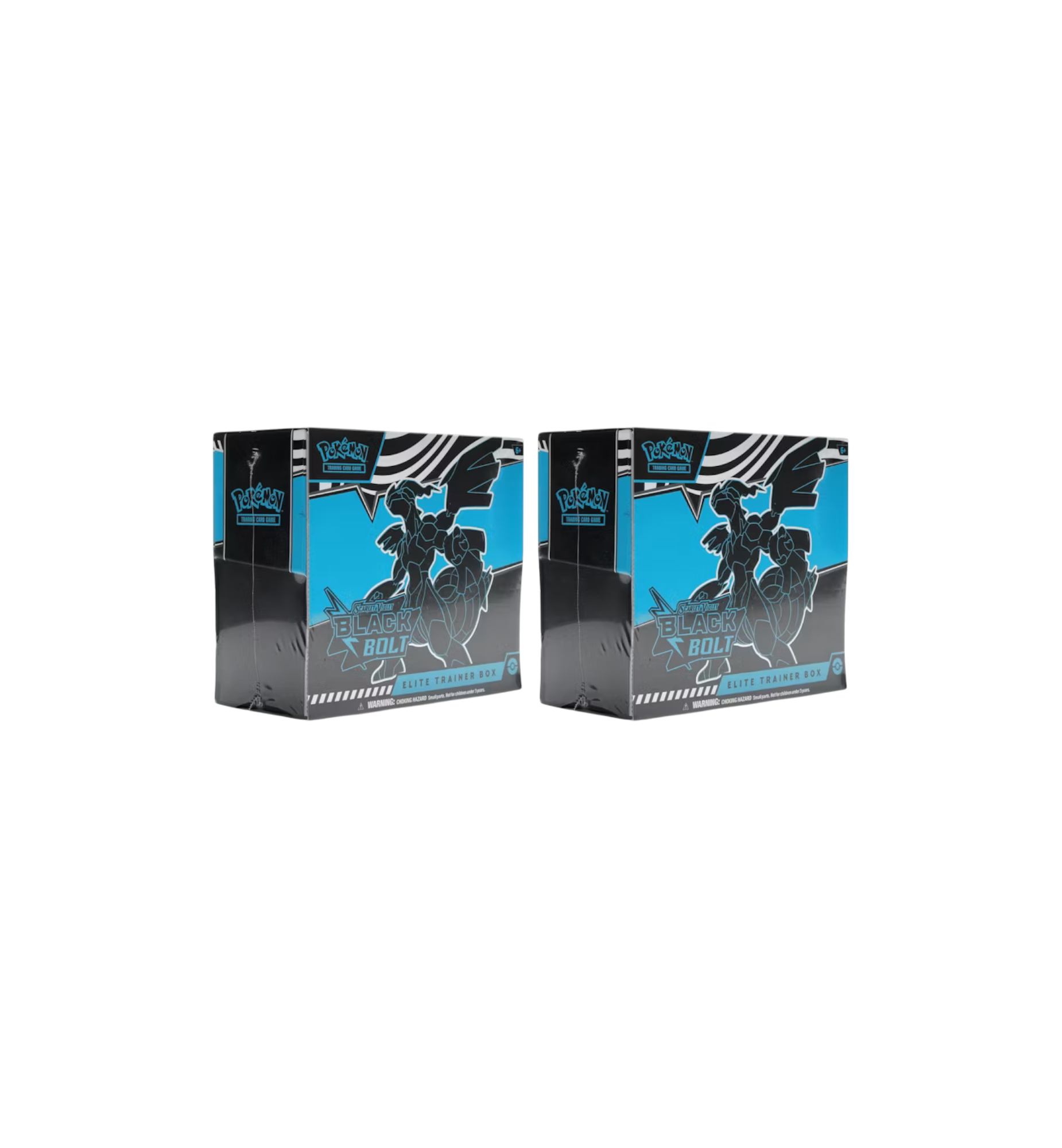 2025 Pokémon Scarlet & Violet "Black Bolt Elite Trainer Box" (2 Boxes)