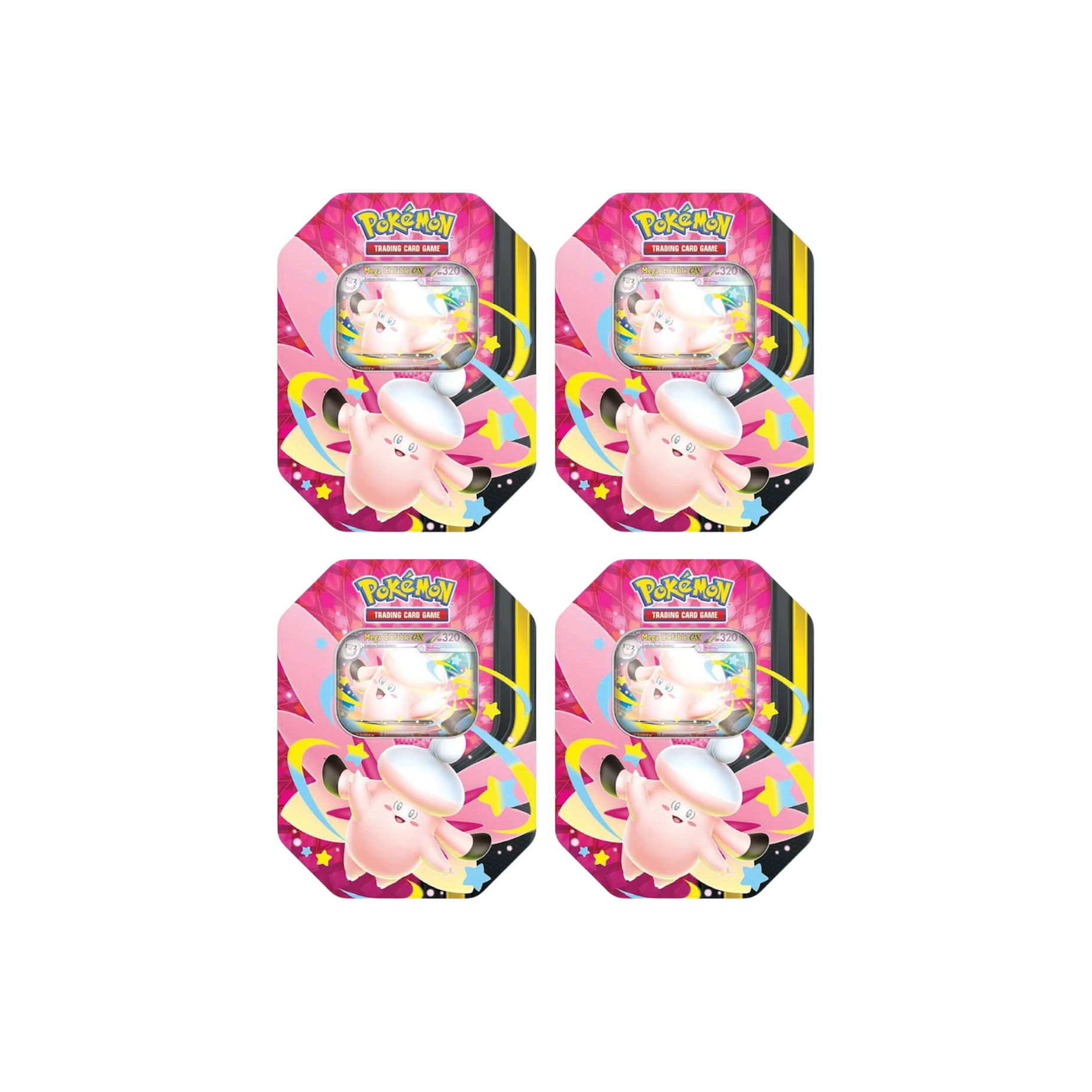 2026 Pokémon Mega Clefable Mega Moonlit Tin 4 Tins at Stashed UAE