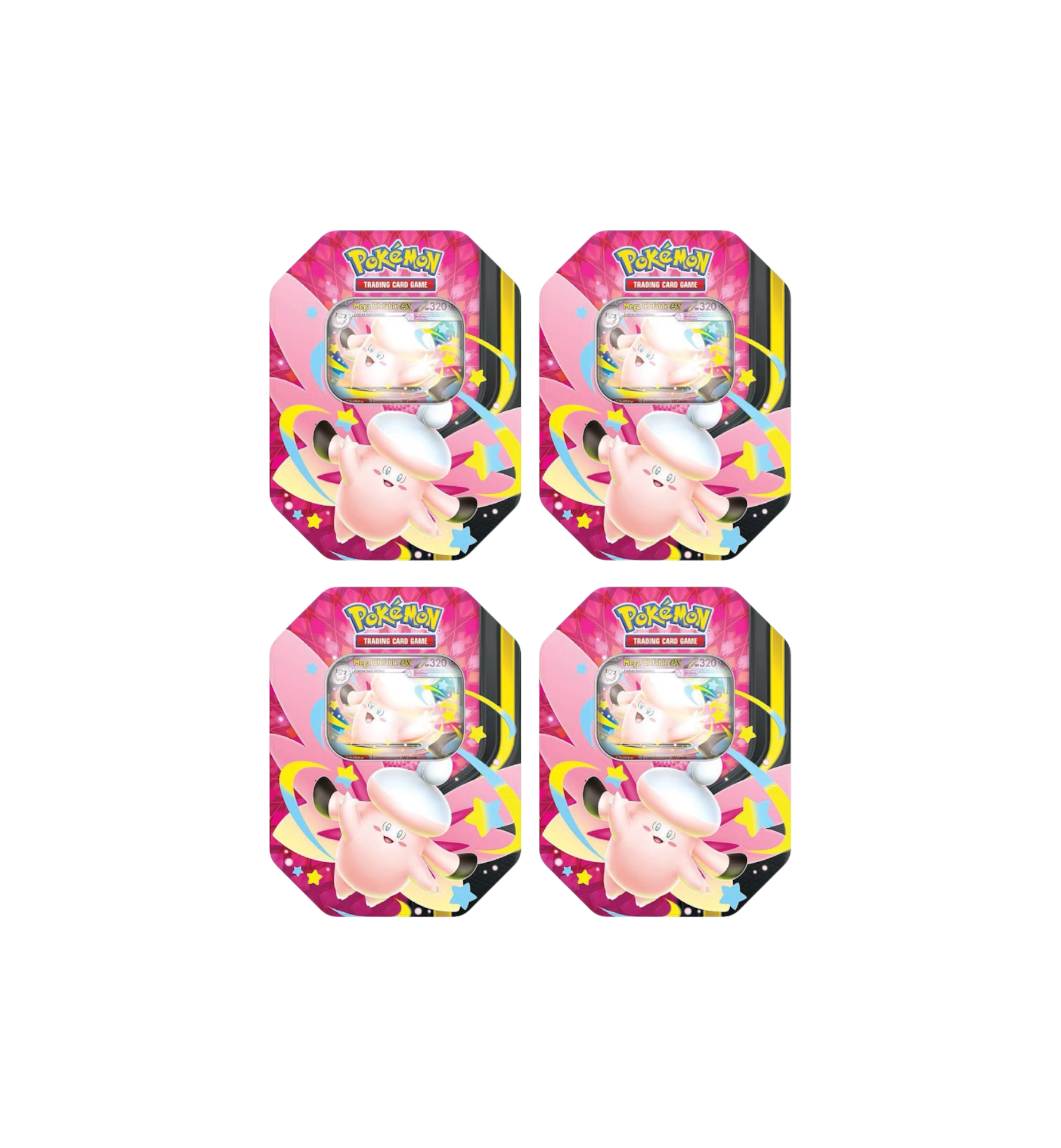 2026 Pokémon Mega Clefable Mega Moonlit Tin 4 Tins at Stashed UAE