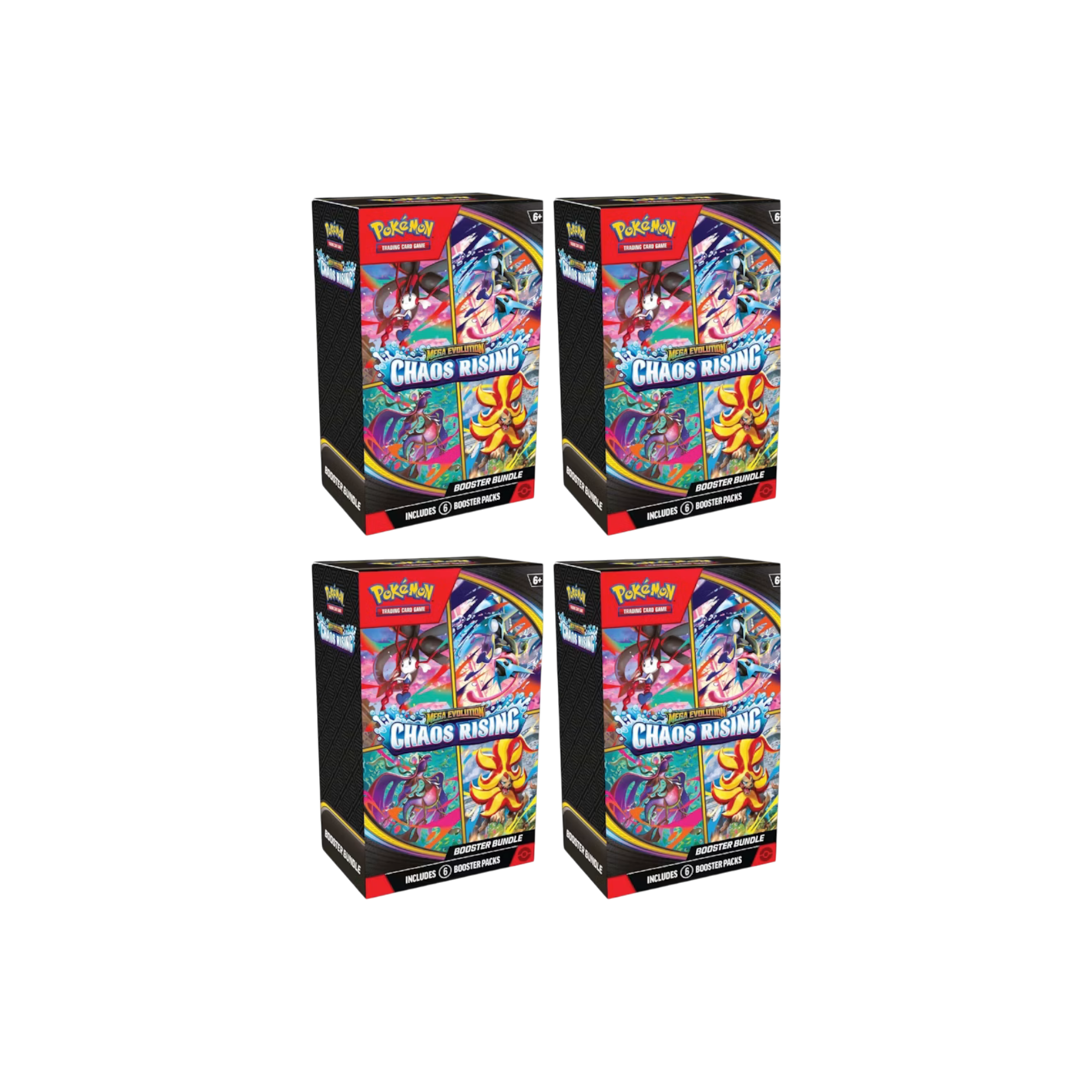 2026 Pokémon Mega Evolution Chaos Rising Booster Bundle 4 Boxes at Stashed UAE
