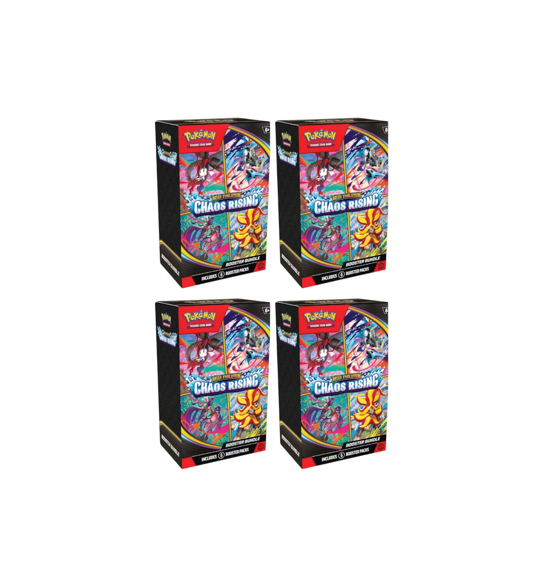 2026 Pokémon Mega Evolution Chaos Rising Booster Bundle 4 Boxes at Stashed UAE
