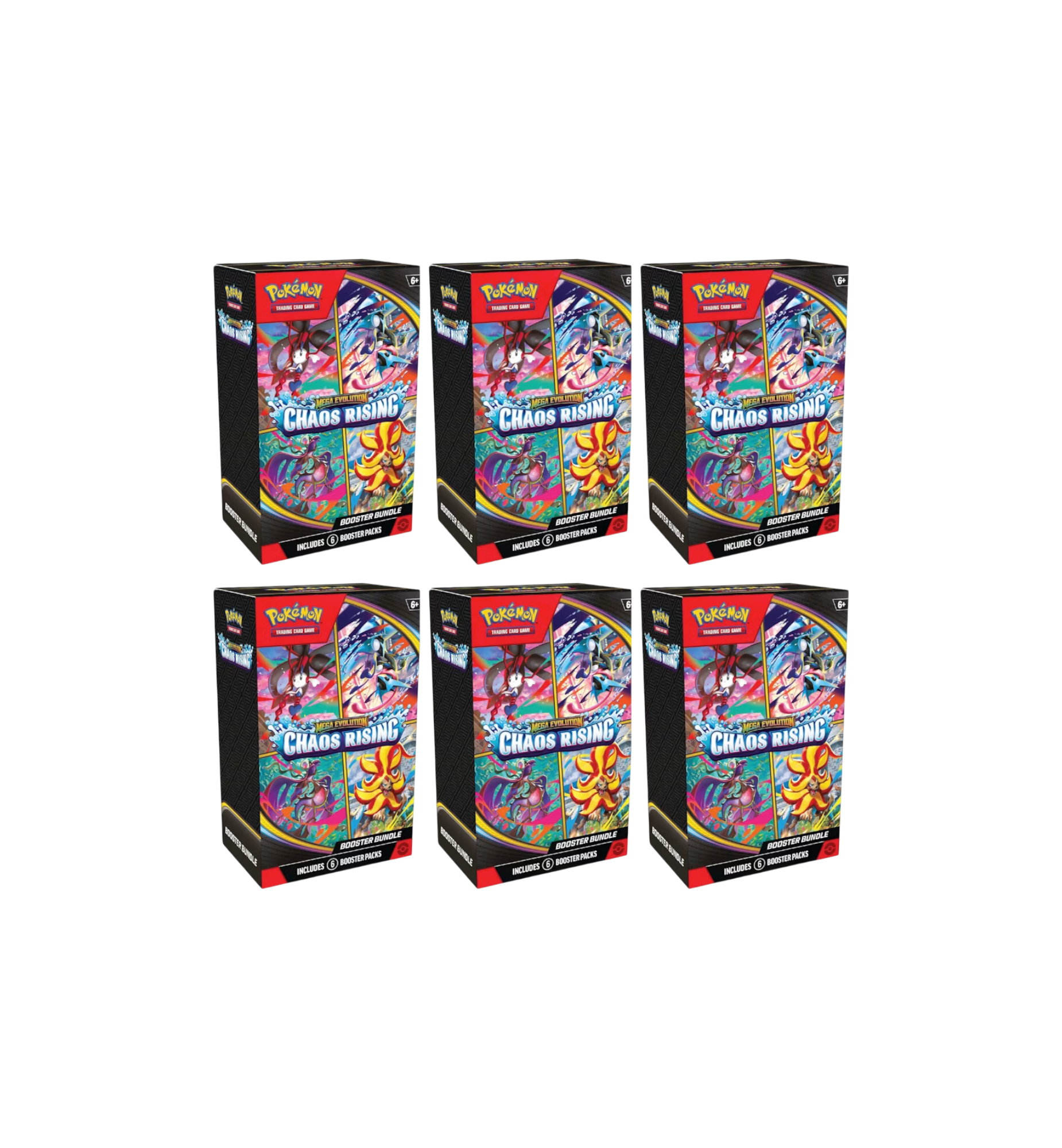 2026 Pokémon Mega Evolution Chaos Rising Booster Bundle 6 Boxes at Stashed UAE