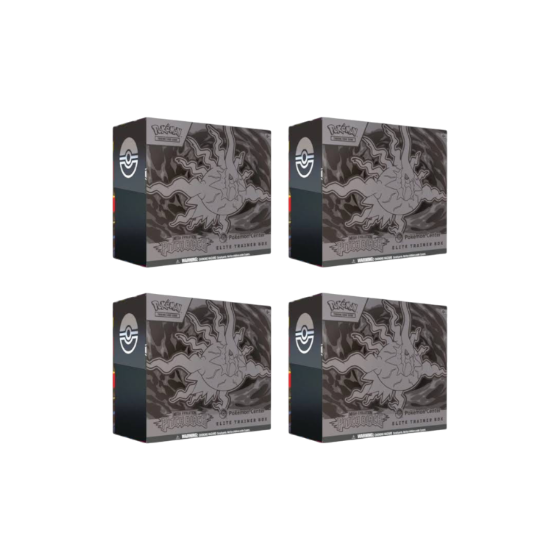 2026 Pokémon Mega Evolution Pitch Black Pokemon Center Elite Trainer Box 4 Boxes at Stashed UAE