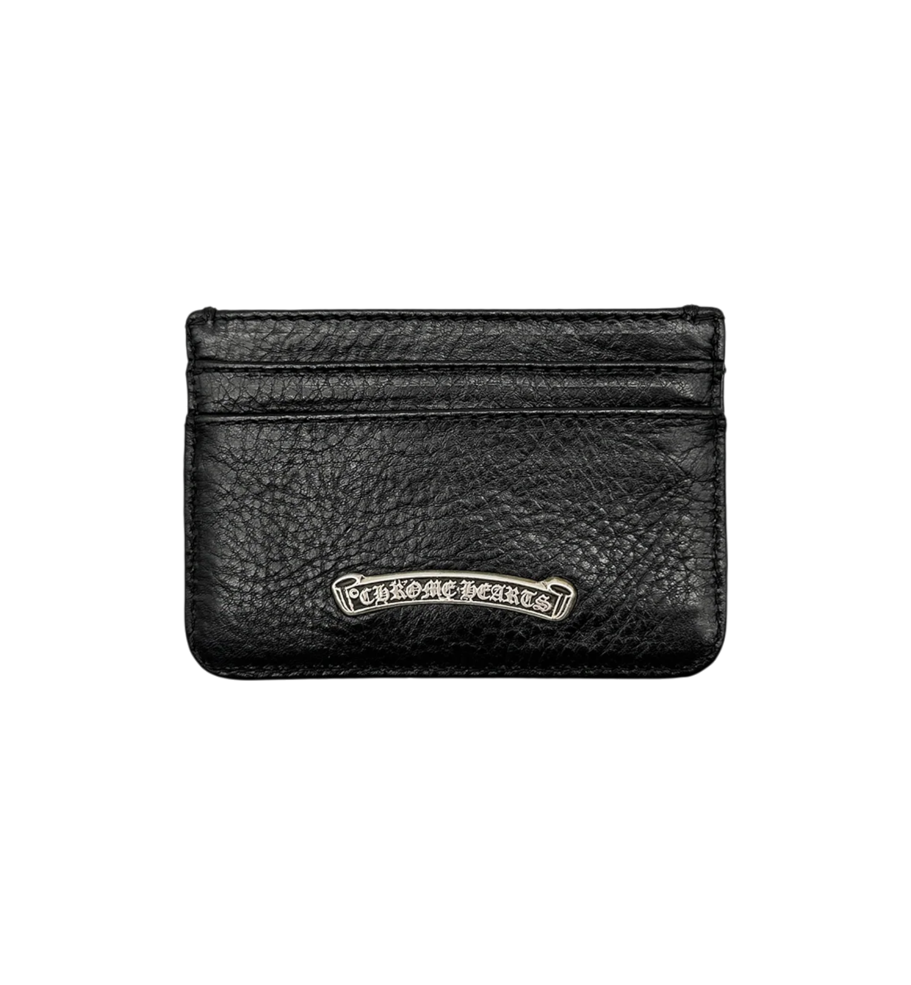 Chrome Hearts Scroll Card Holder "Black/Silver"