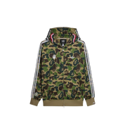 Adidas x BAPE Relaxed Fit Track Camo Shark Full Zip Hoodie "Green"