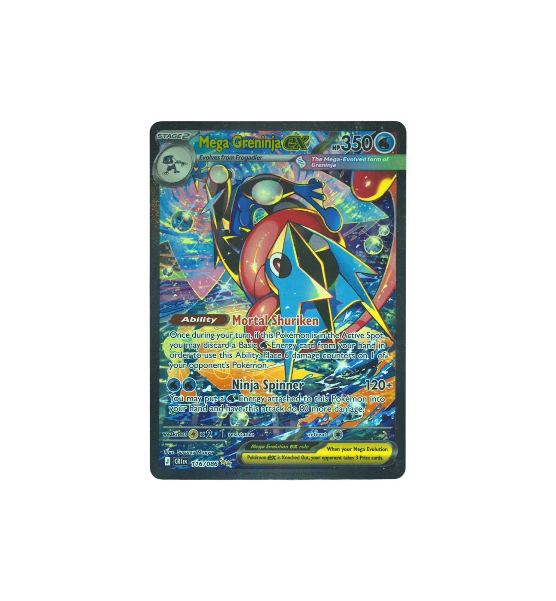 2026 Pokemon CRI EN-Chaos Rising Special Illustration Rare RAW Mega Greninja ex at Stashed UAE