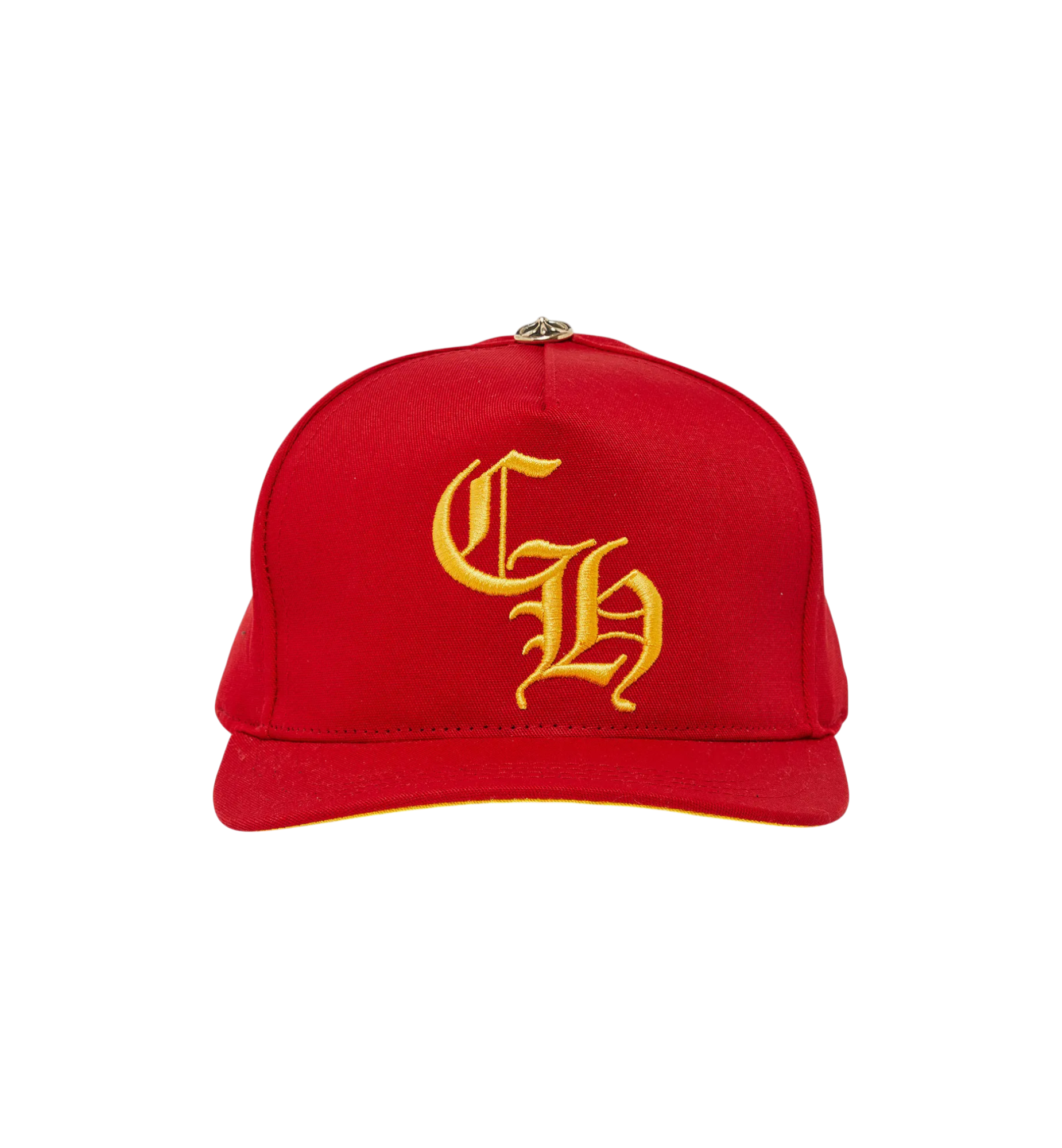 Chrome Hearts CH Silver Button Hat "Red/Yellow"