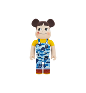 BE@RBRICK x BAPE Peko-Chan 1000% "Blue Camo"