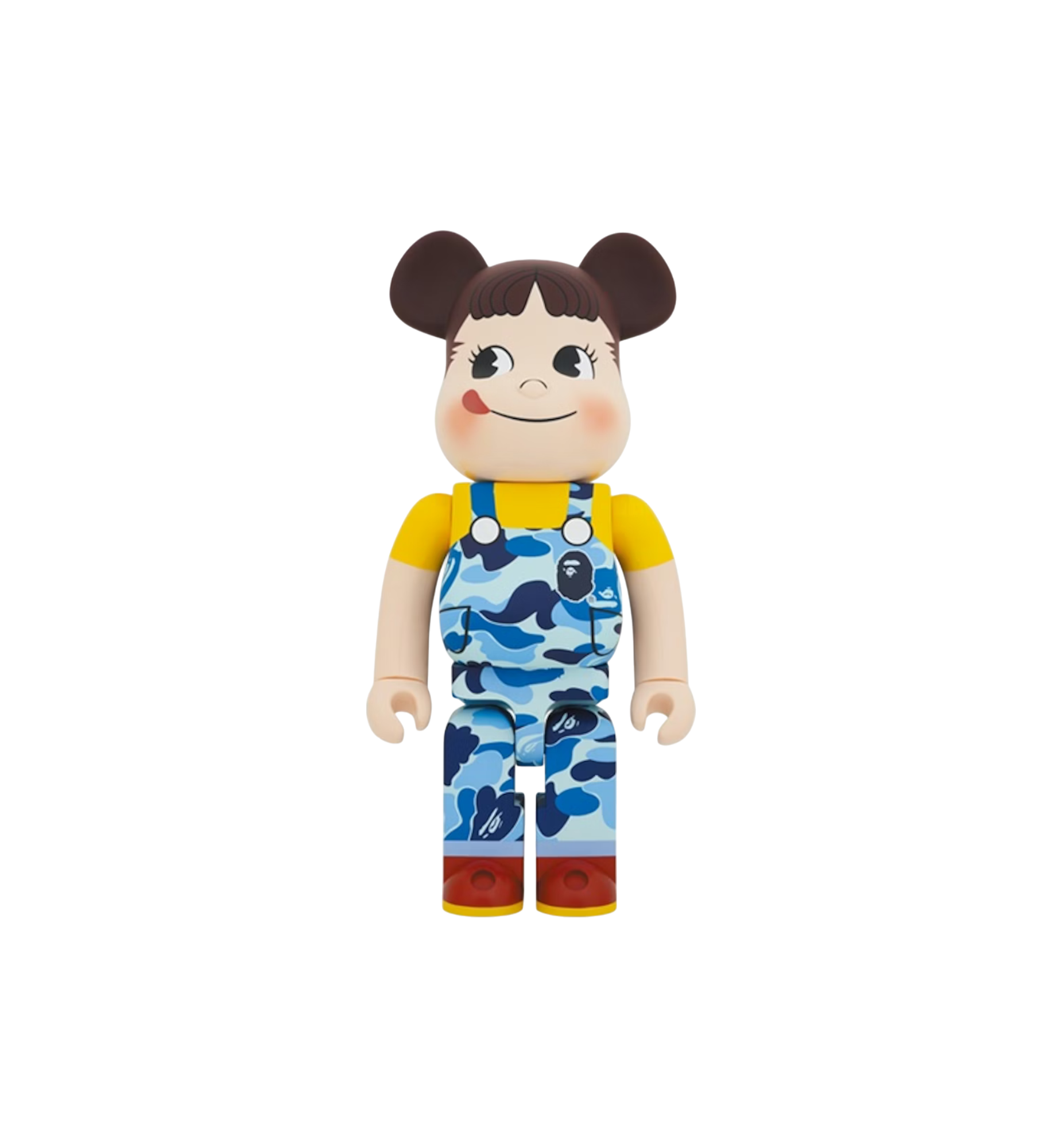 BE@RBRICK x BAPE Peko-Chan 1000% "Blue Camo"
