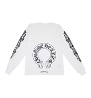 Chrome Hearts Floral Horseshoe L/S T-Shirt "White"