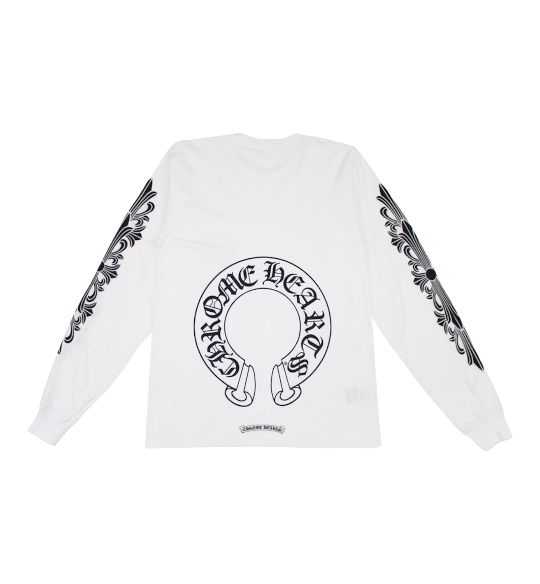 Chrome Hearts Floral Horseshoe L/S T-Shirt "White"