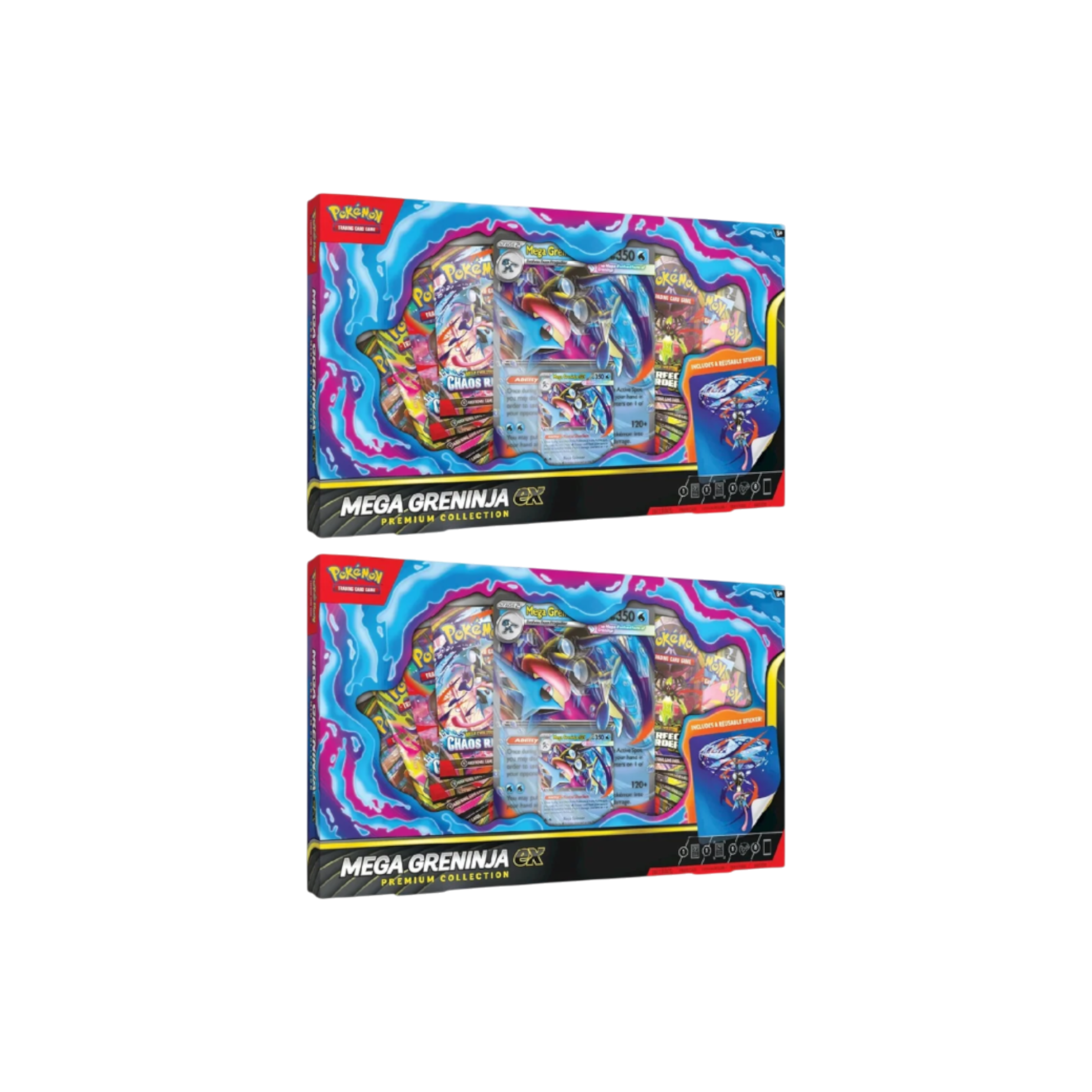 2026 Pokémon Mega Evolution Mega Greninja Ex Premium Collection 2 Boxes at Stashed UAE