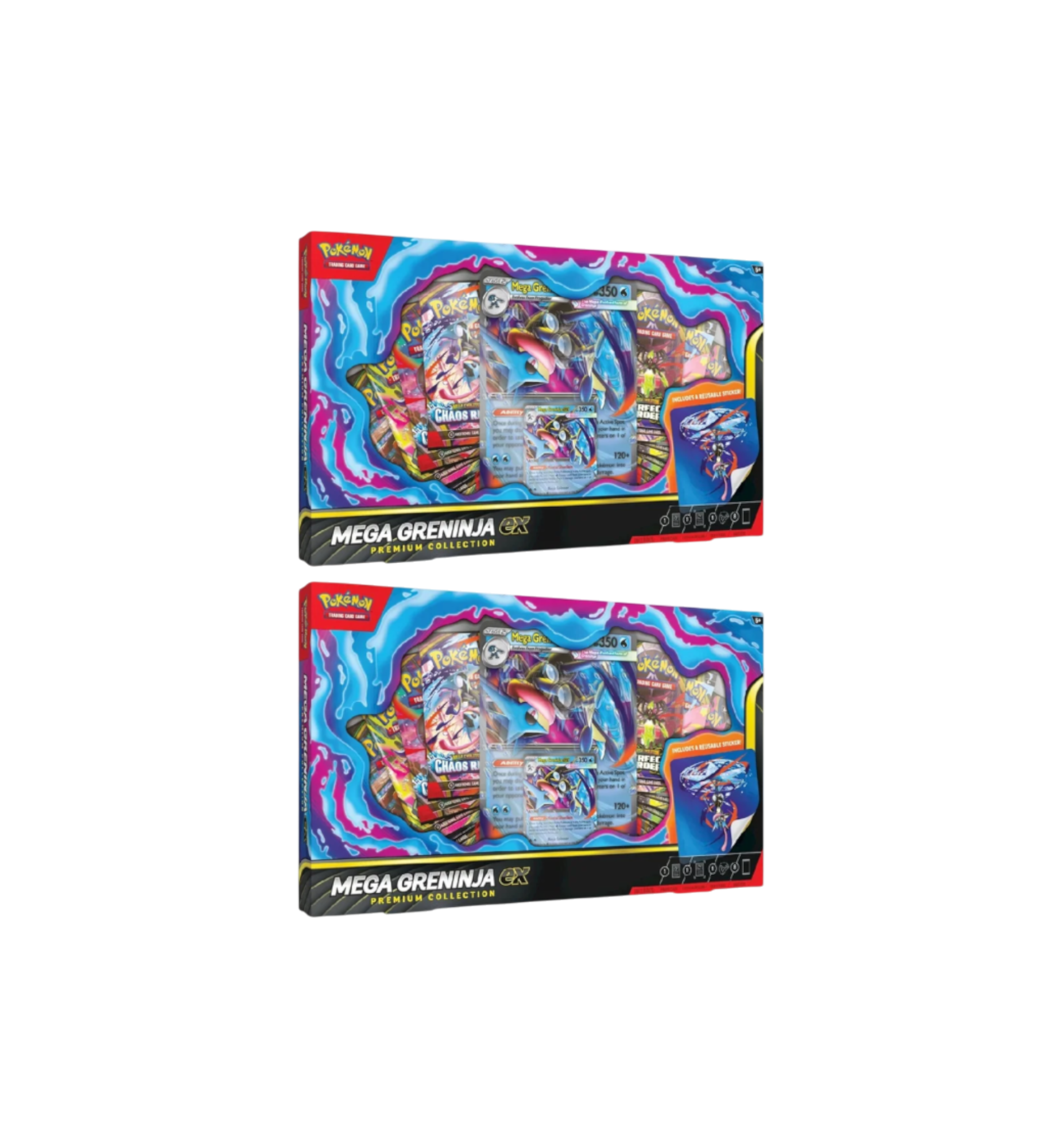 2026 Pokémon Mega Evolution Mega Greninja Ex Premium Collection 2 Boxes at Stashed UAE