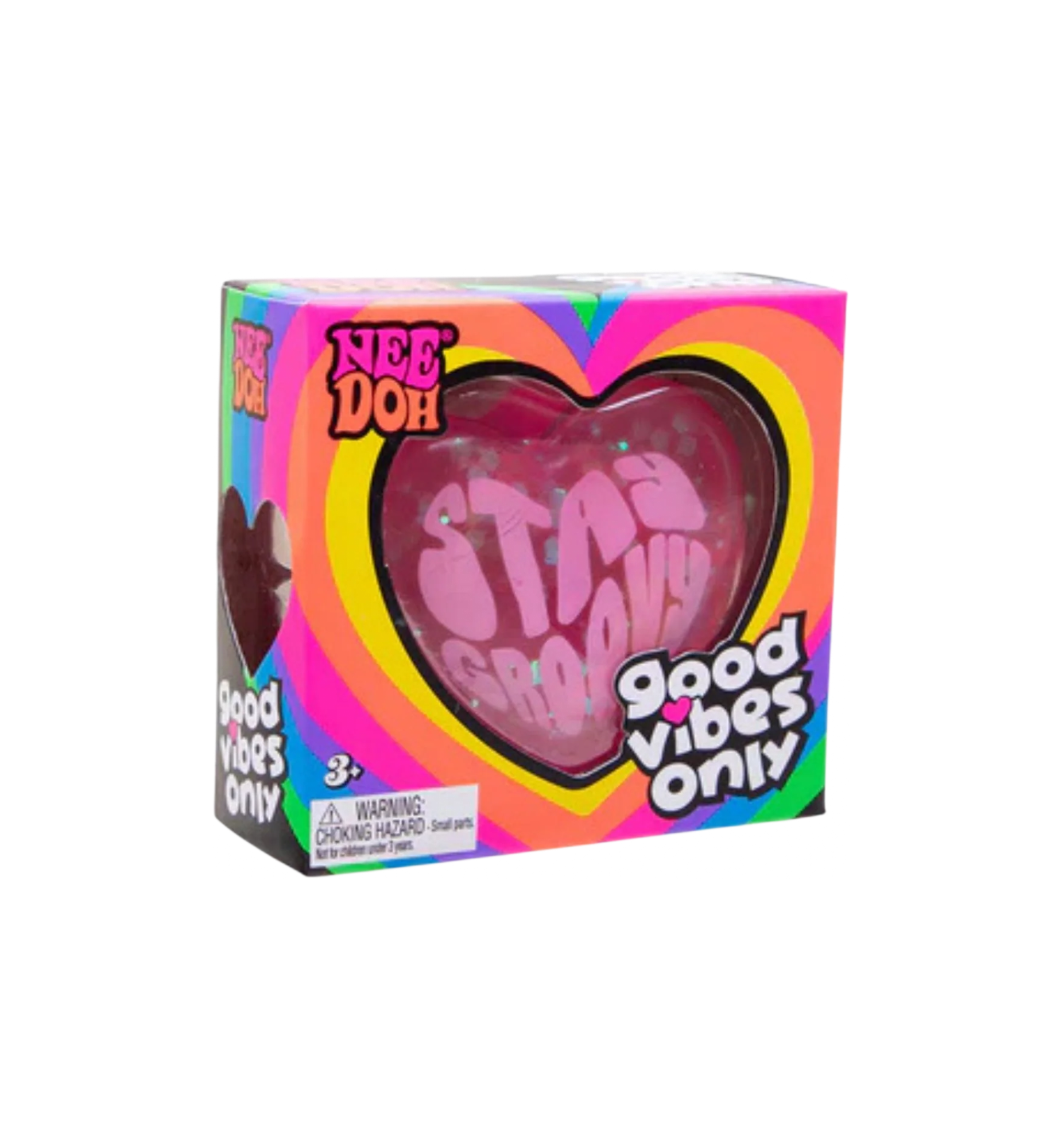 NeeDoh Good Vibes Only Squishy Fidget Toy "Pink"