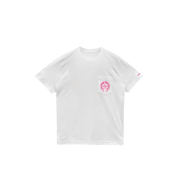 Chrome Hearts Pink Horseshoe Logo T-Shirt "White"