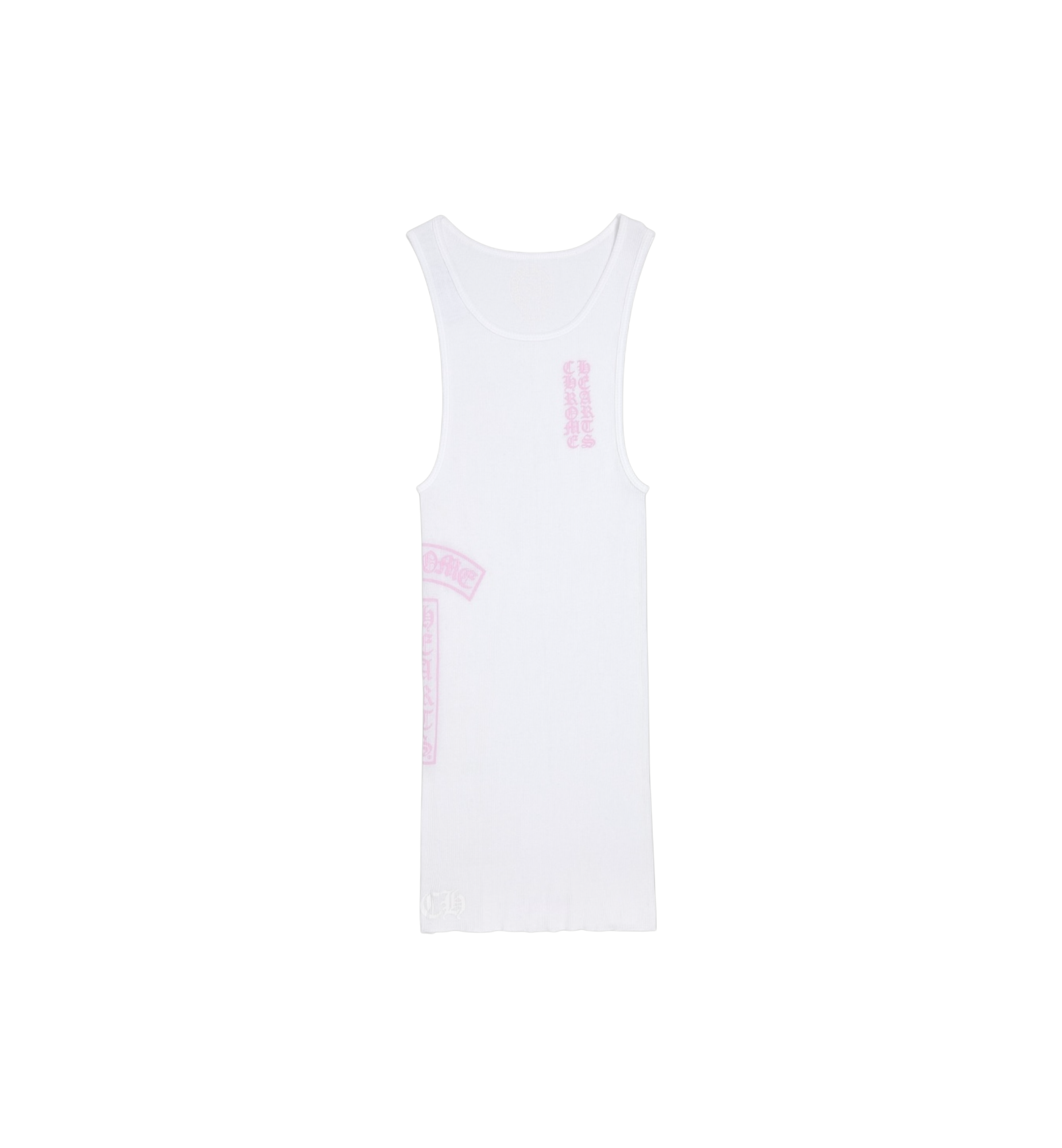 Chrome Hearts T Bar Rib Tank "White/Pink" (Women's)