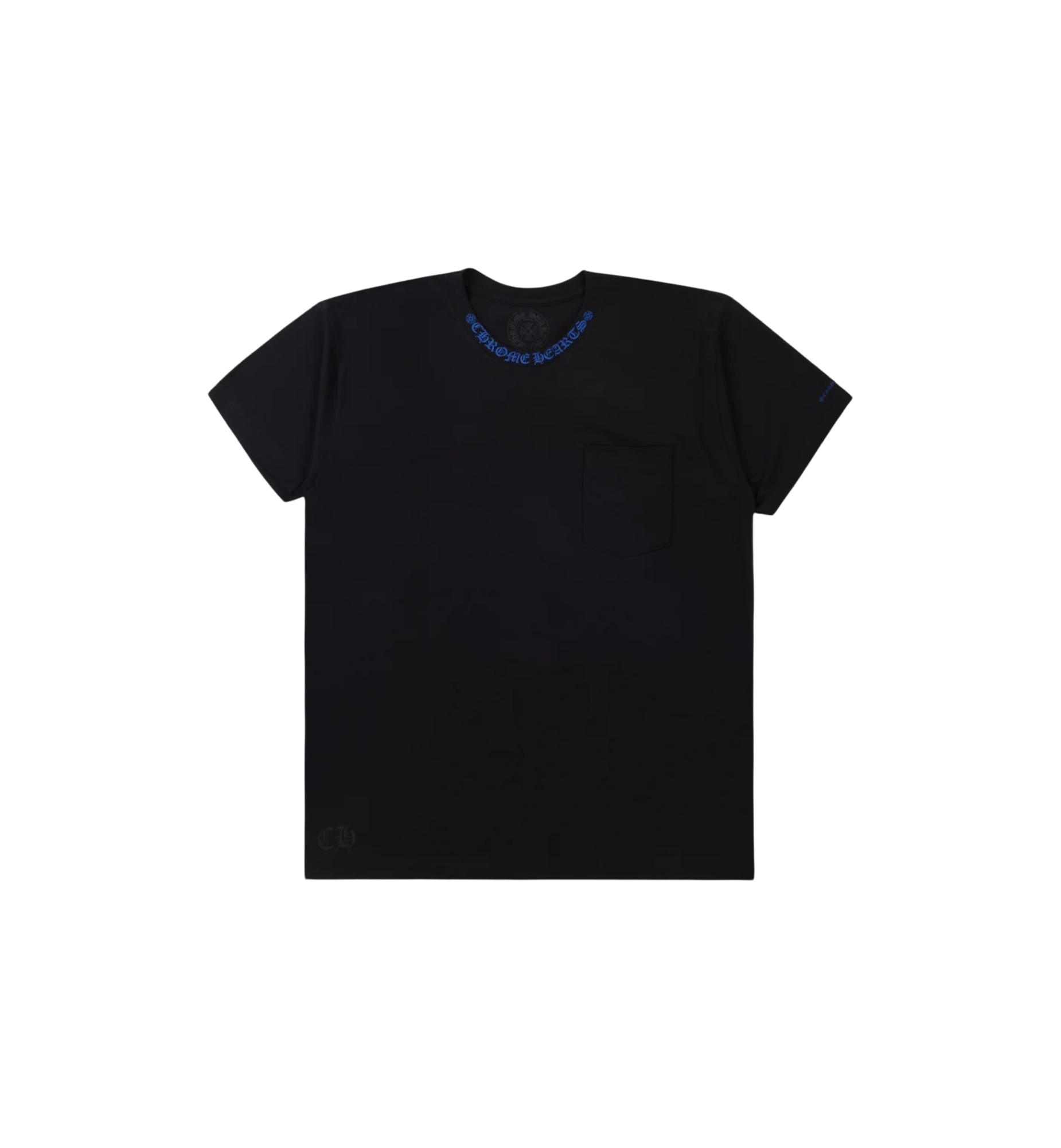 Chrome Hearts Neck Logo Tee "Black/Blue"