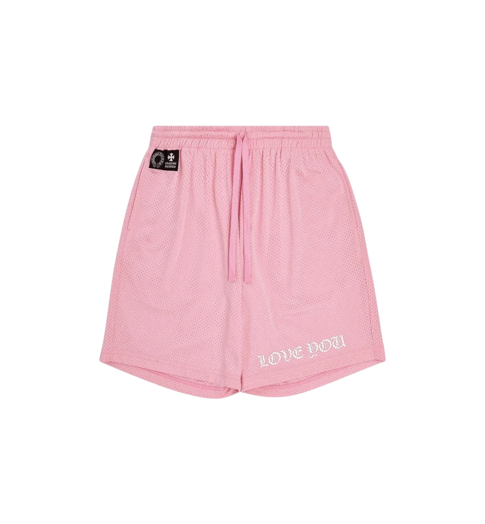 Chrome Hearts Love You Mesh Varsity Shorts "Pink"