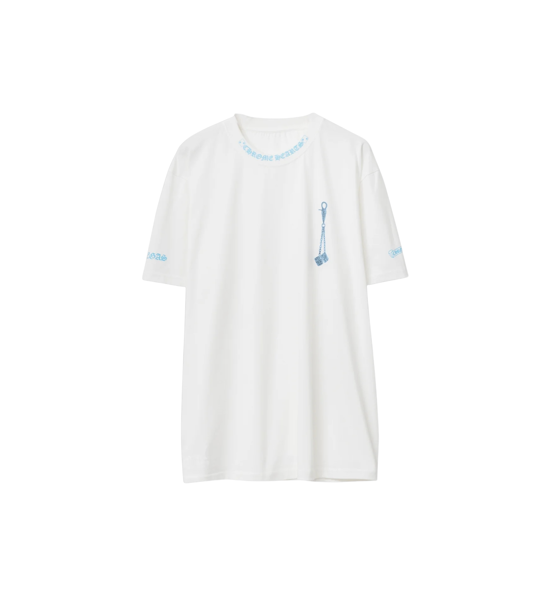 Chrome Hearts Vegas Dice Tee "White/Blue"