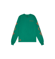 Chrome Hearts Horseshoe L/S T-Shirt "Green/Orange"