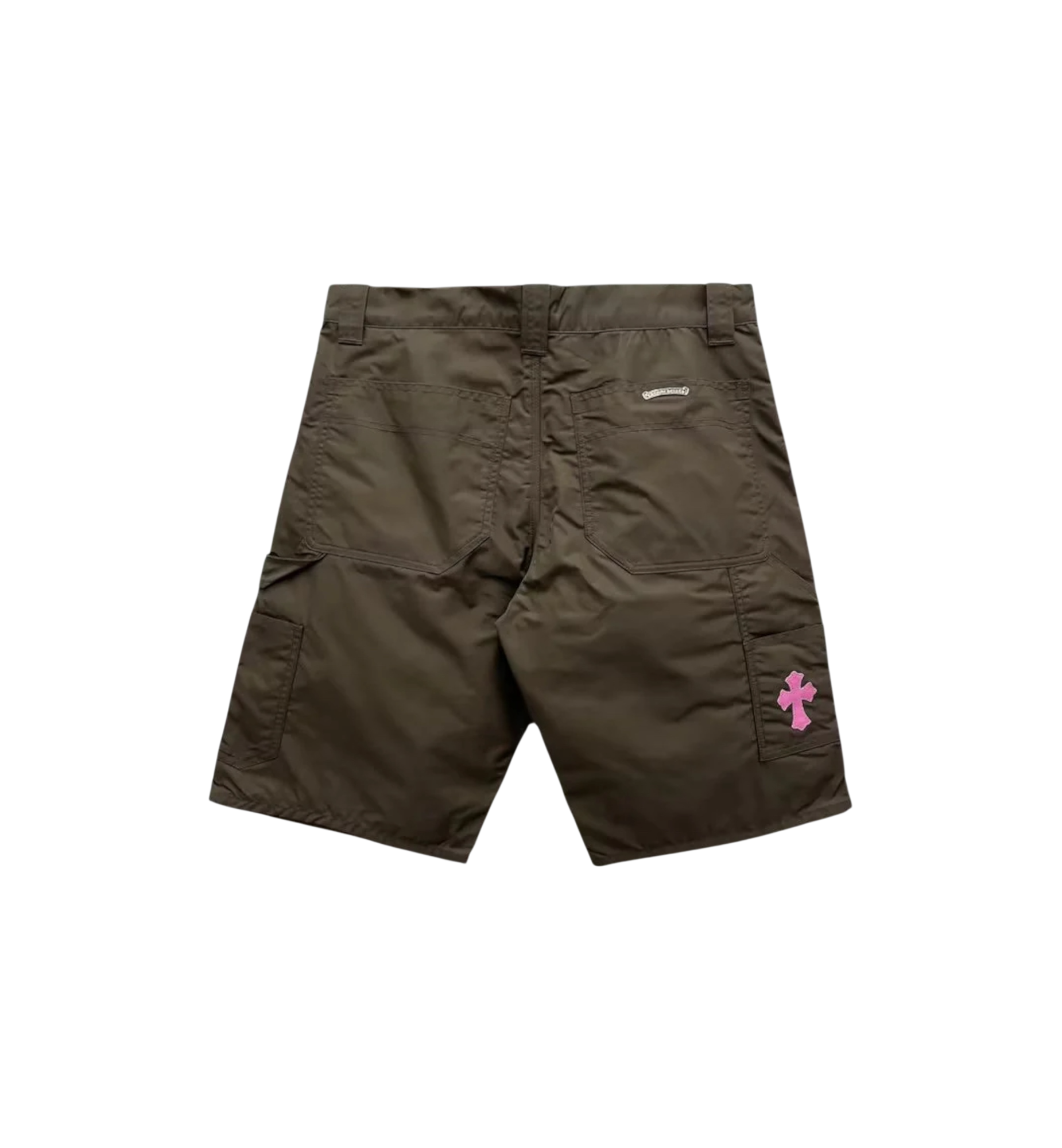 Chrome Hearts Double Knee Leather Carpenter Shorts "Brown"