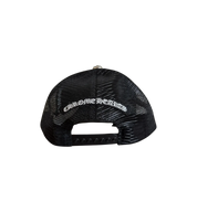 Chrome Hearts Triple Cross Cemetery Trucker Hat "Black/Black"
