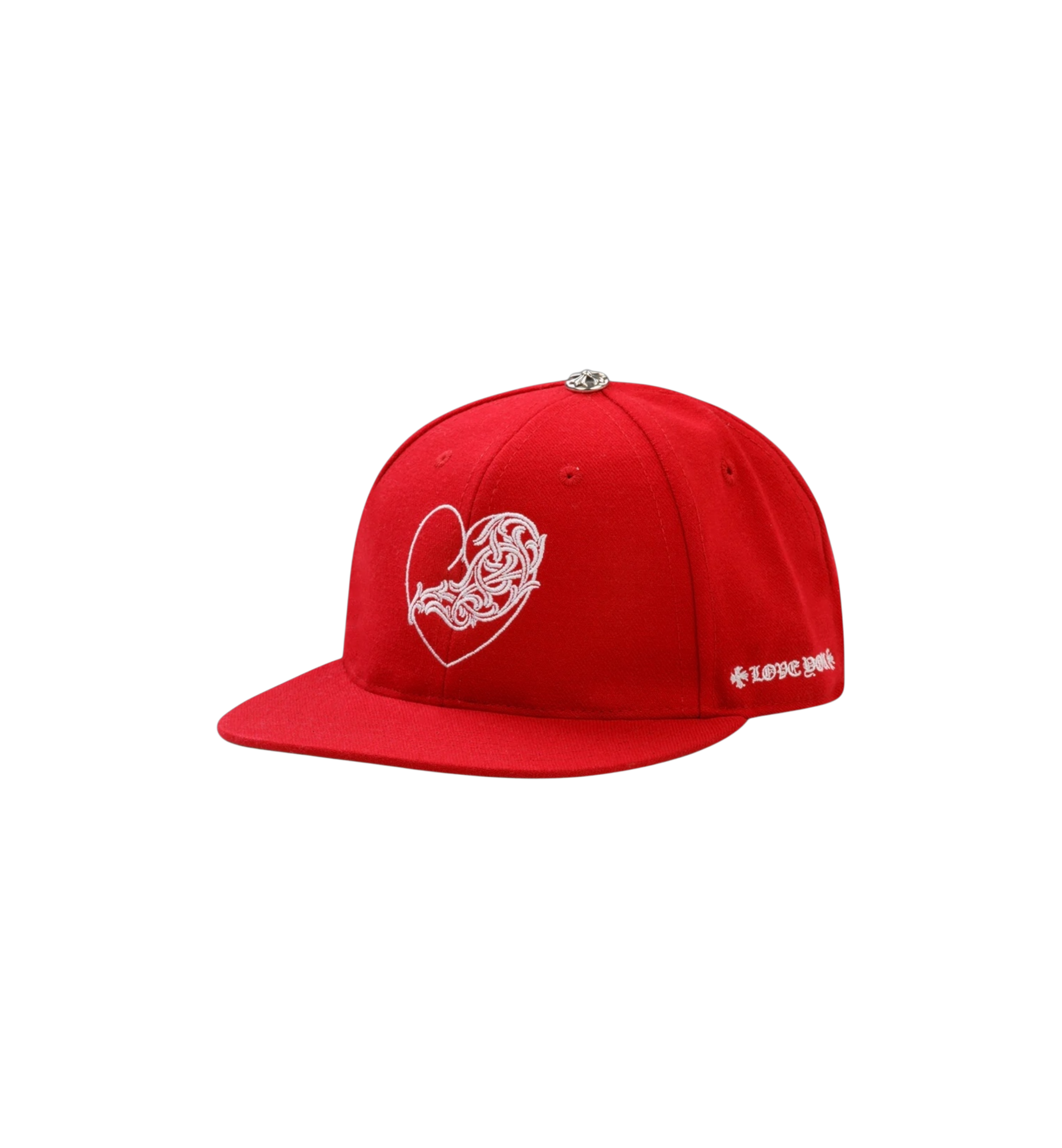 Chrome Hearts Love You Fitted Hat "Red"