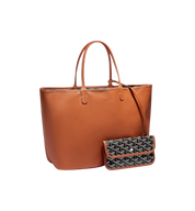 Goyard Anjou Tote "PM Black & Tan"