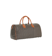 Goyard Boston 50 Bag "Black & Tan"