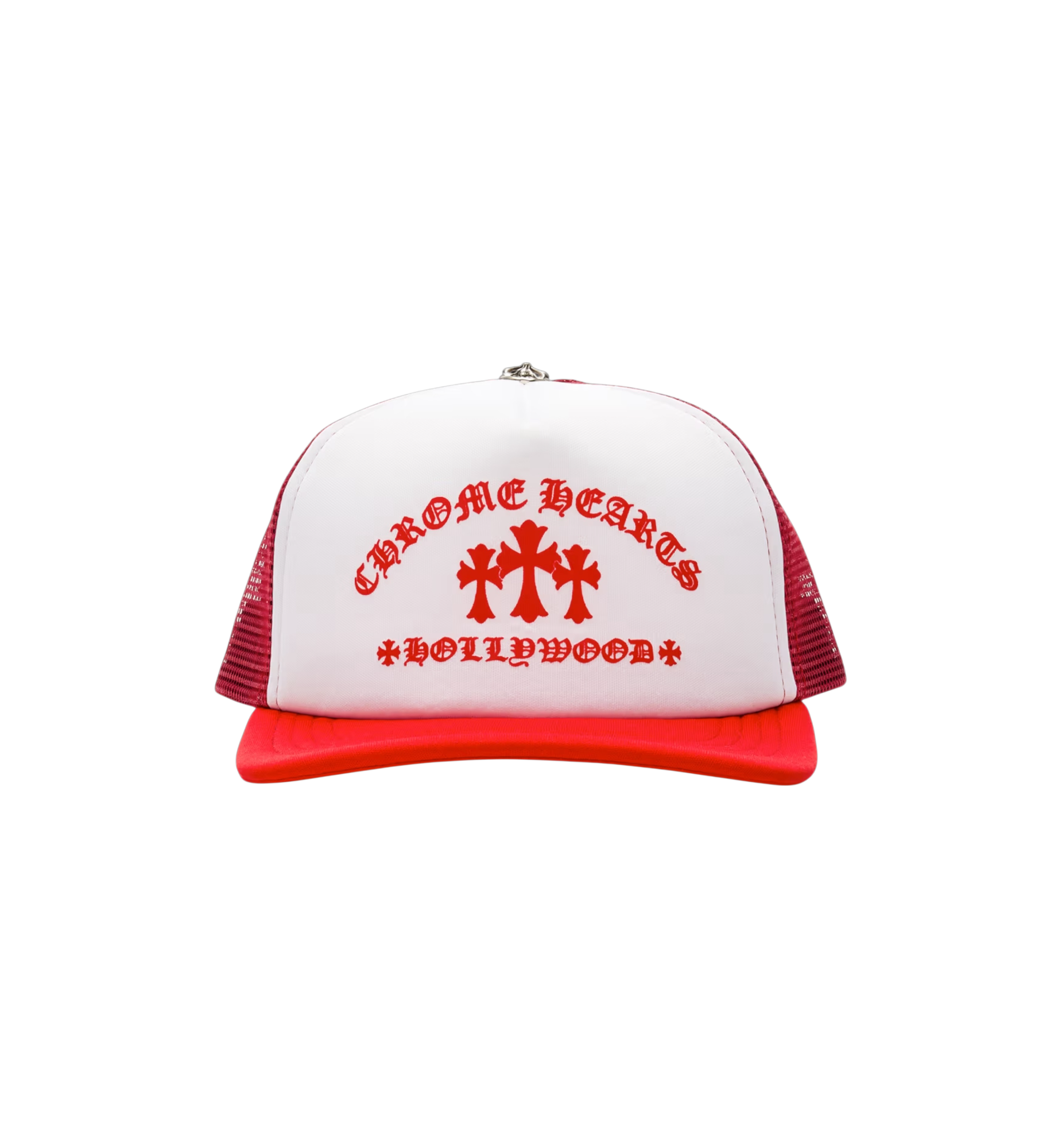 Chrome Hearts King Taco Trucker Hat "Red/White"