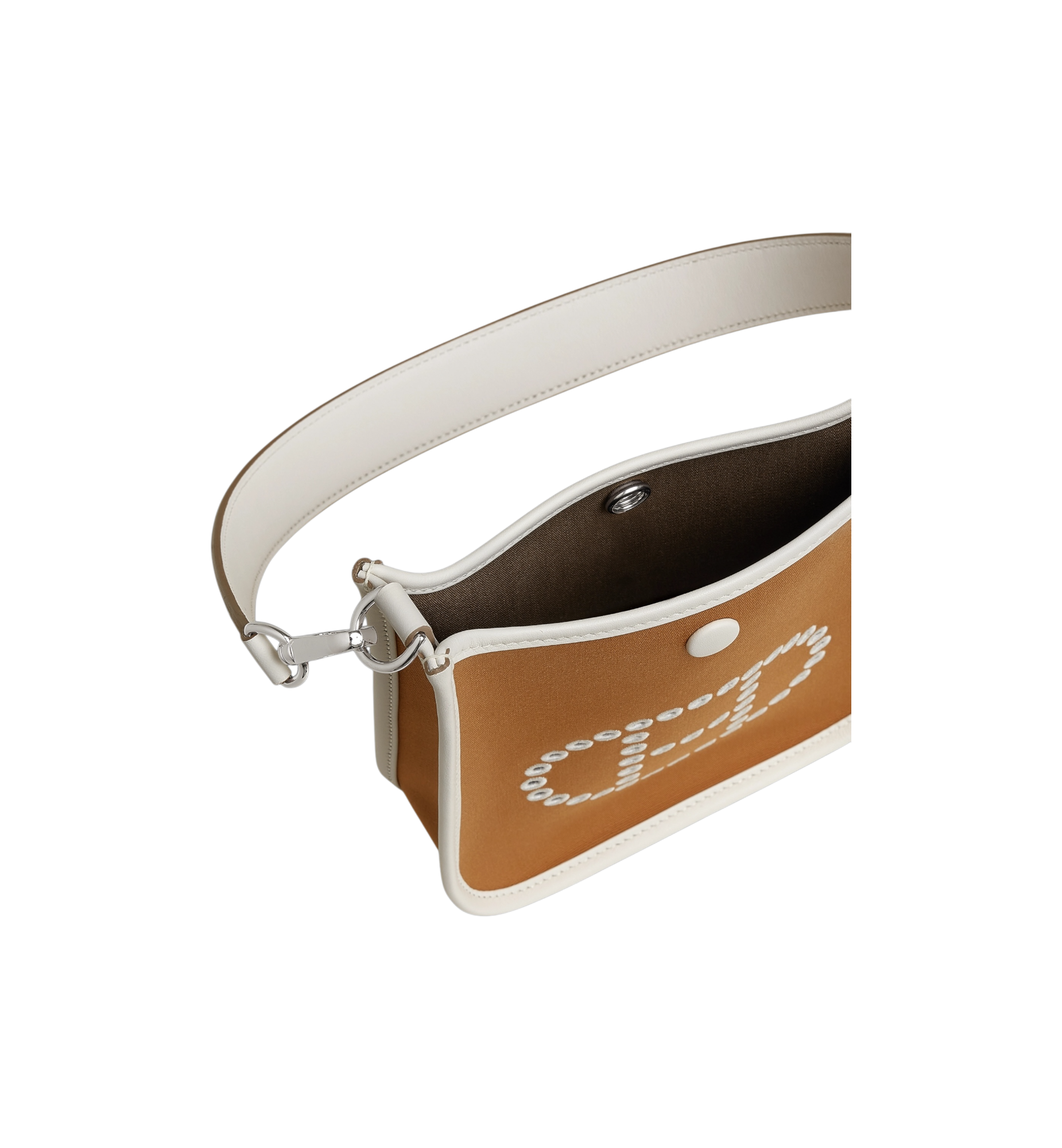 Hermes Neo Evelyne 16 Palladium Hardware Bag "Dune/Etoupe/Gris Pale"