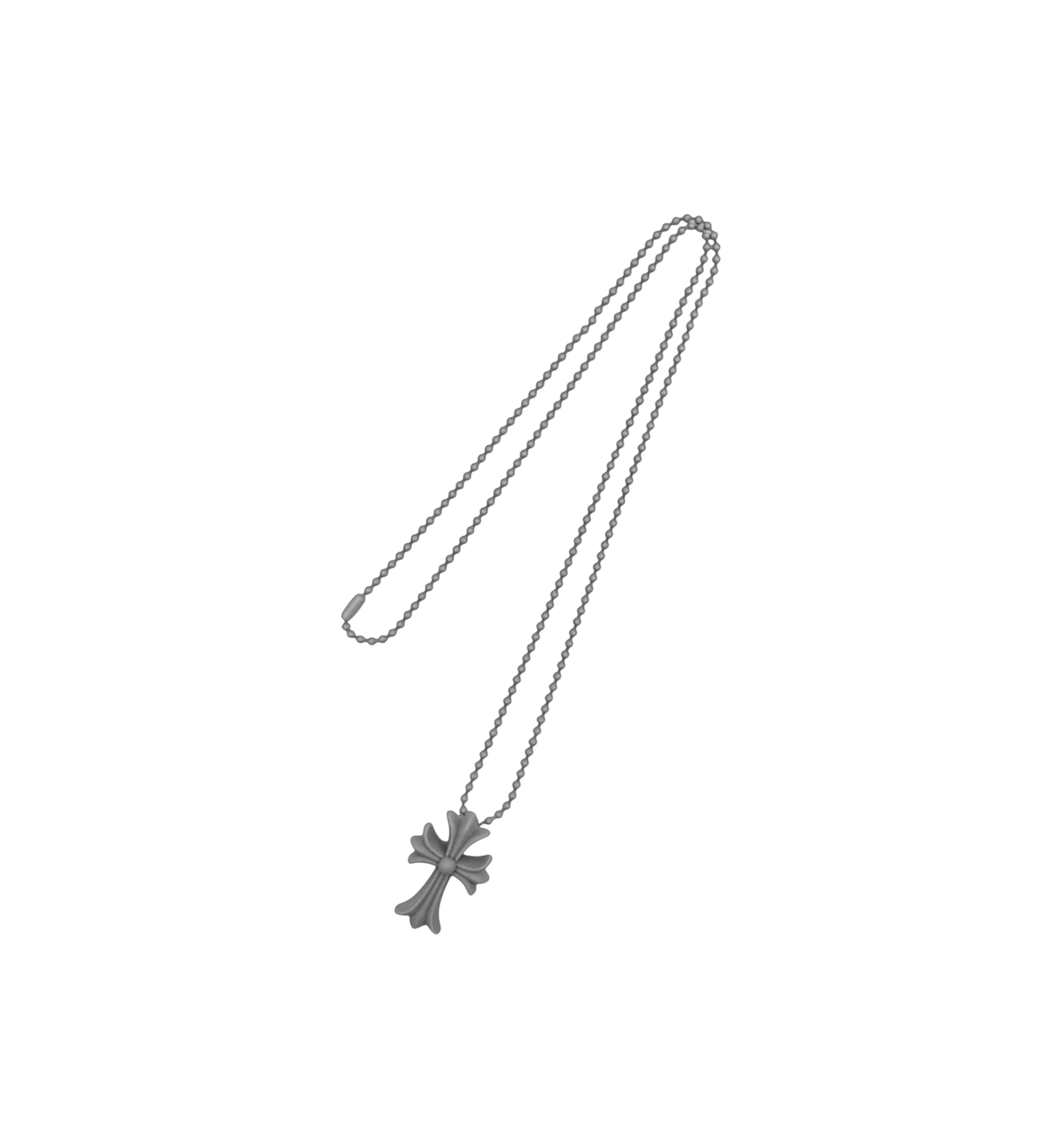 Chrome Hearts Cross Silicone Necklace "Grey"