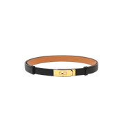 Hermes Kelly 18 Belt Gold Hardware "Noir"