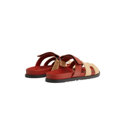 Hermes Chypre Sandal "Jaune Malawi/Rouge Sanguine"