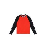 Chrome Hearts Neck Logo Baseball L/S T-Shirt "Red/Black"