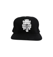 Chrome Hearts Dagger Denim Baseball Hat "Black/White"