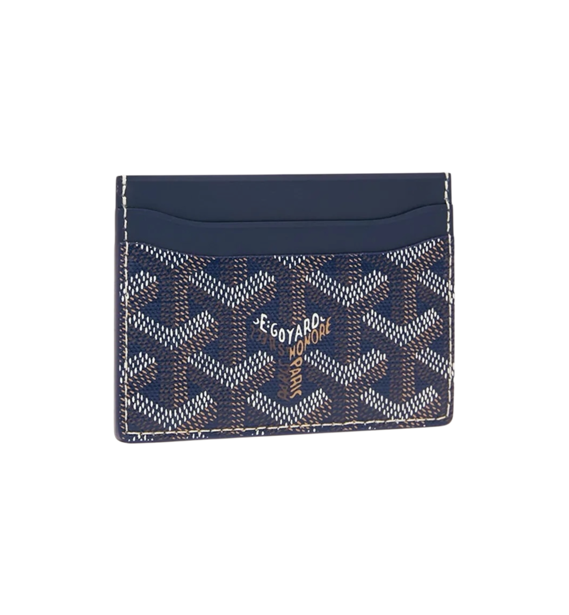 Goyard Saint Sulpice Card Wallet “Navy Blue"