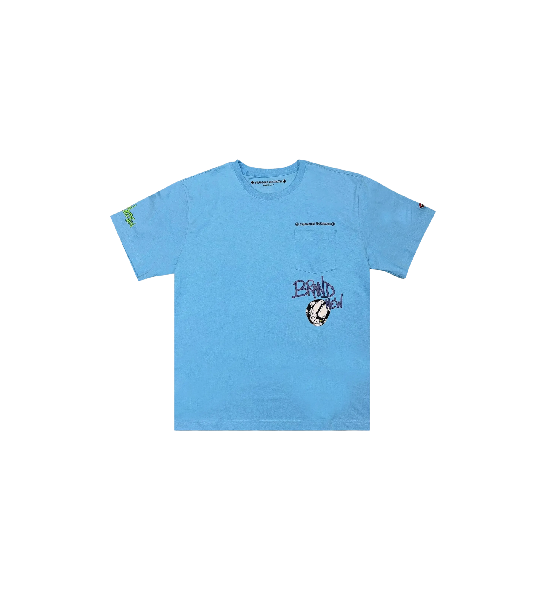 Chrome Hearts Matty Boy Brain New Tee "Baby Blue"