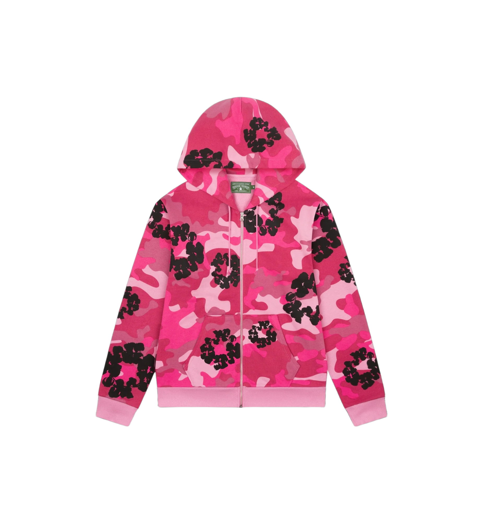 Denim Tears The Cotton Wreath Zip Sweatshirt "Pink Camo"