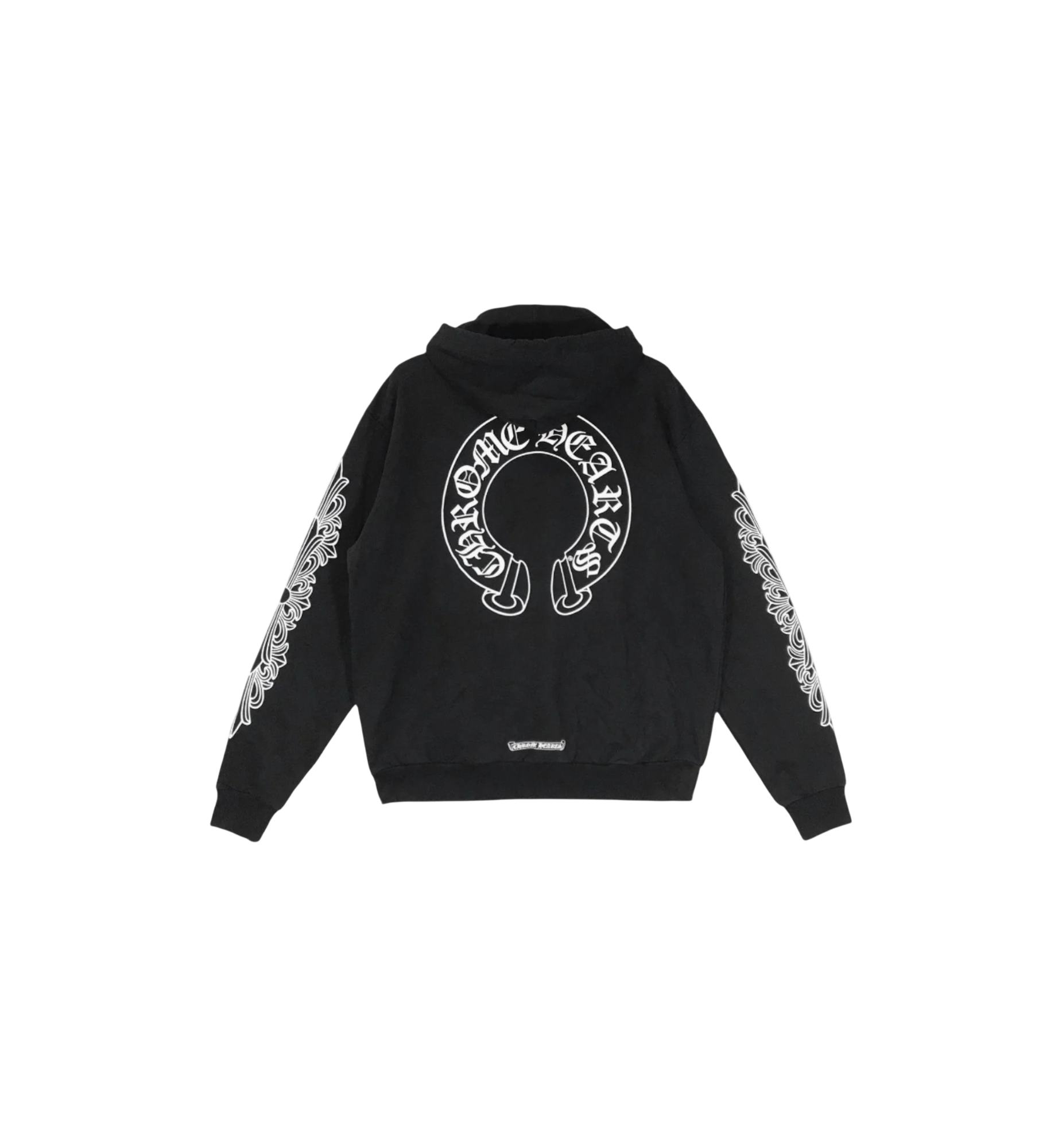 Chrome Hearts Horseshoe Floral Hoodie "Black"