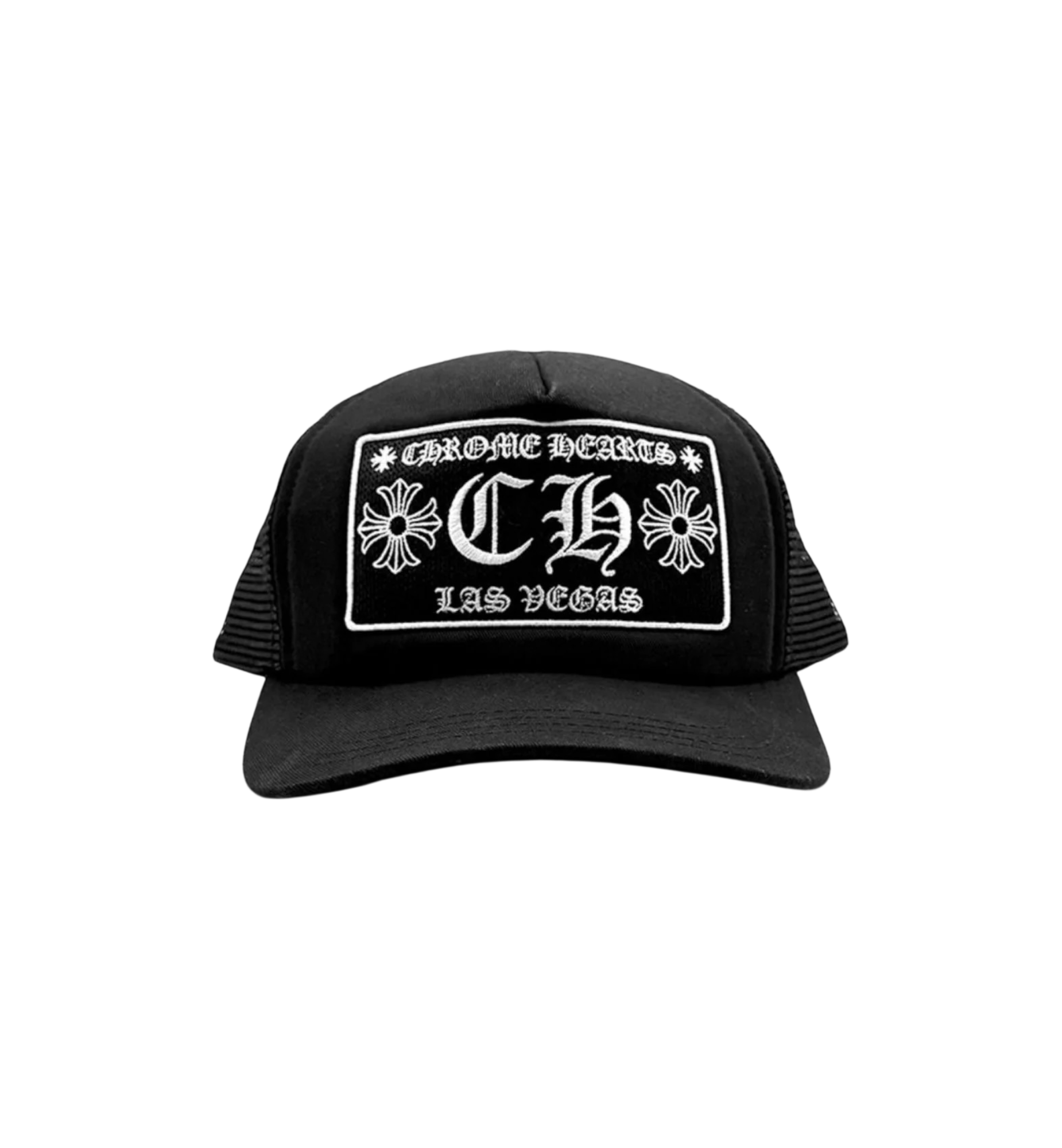 Chrome Hearts CH Las Vegas Trucker Hat "Black/Black"