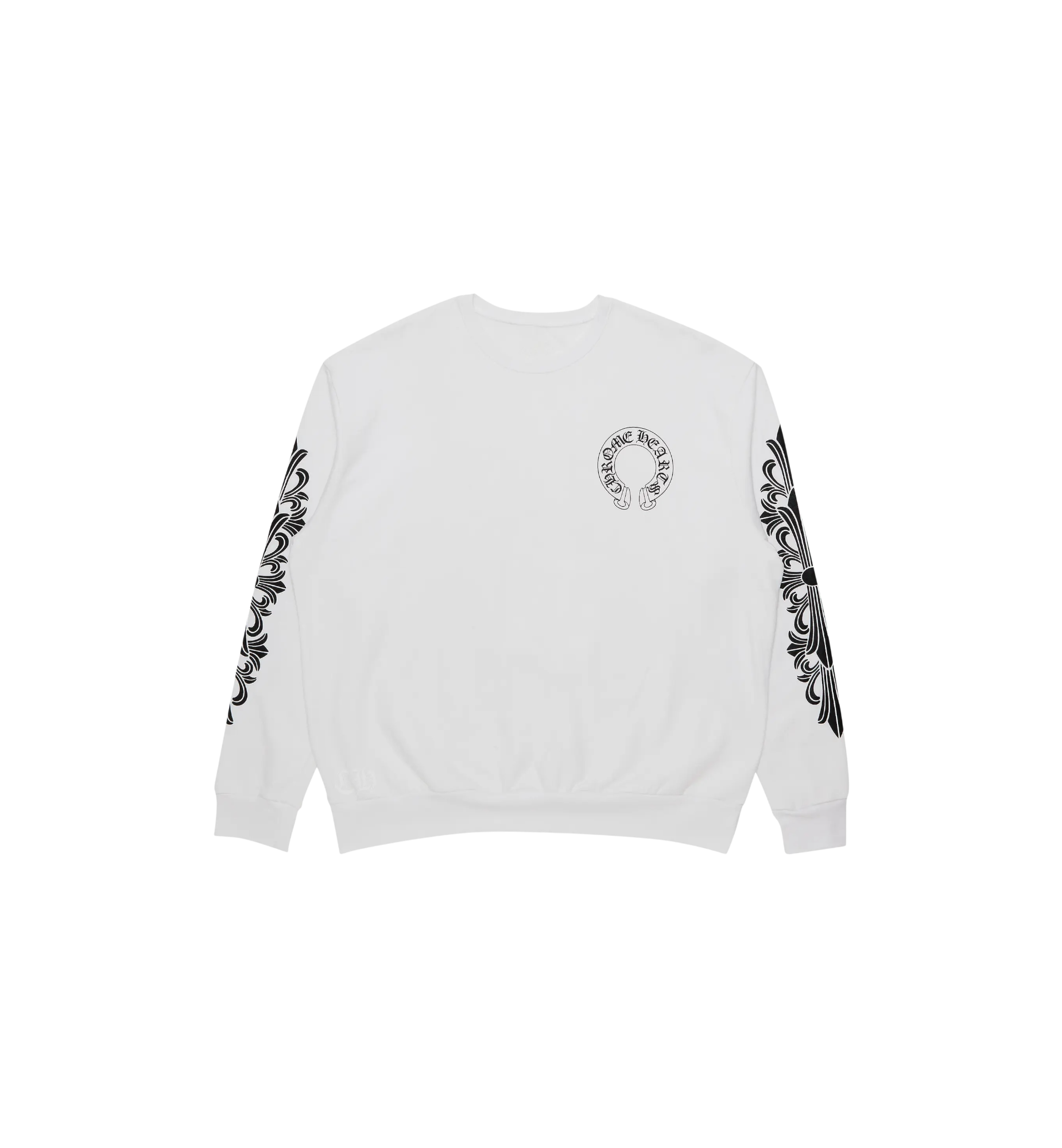 Chrome Hearts Horseshoe Logo Crewneck "White"
