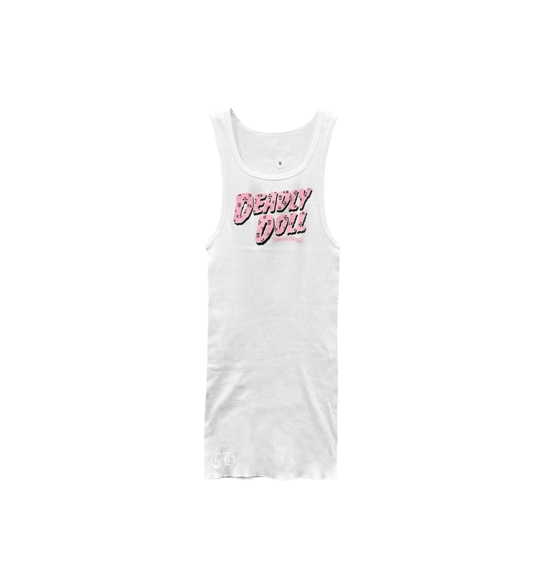 Chrome Hearts Deadly Doll Rib Tank Top "White" (Women's)