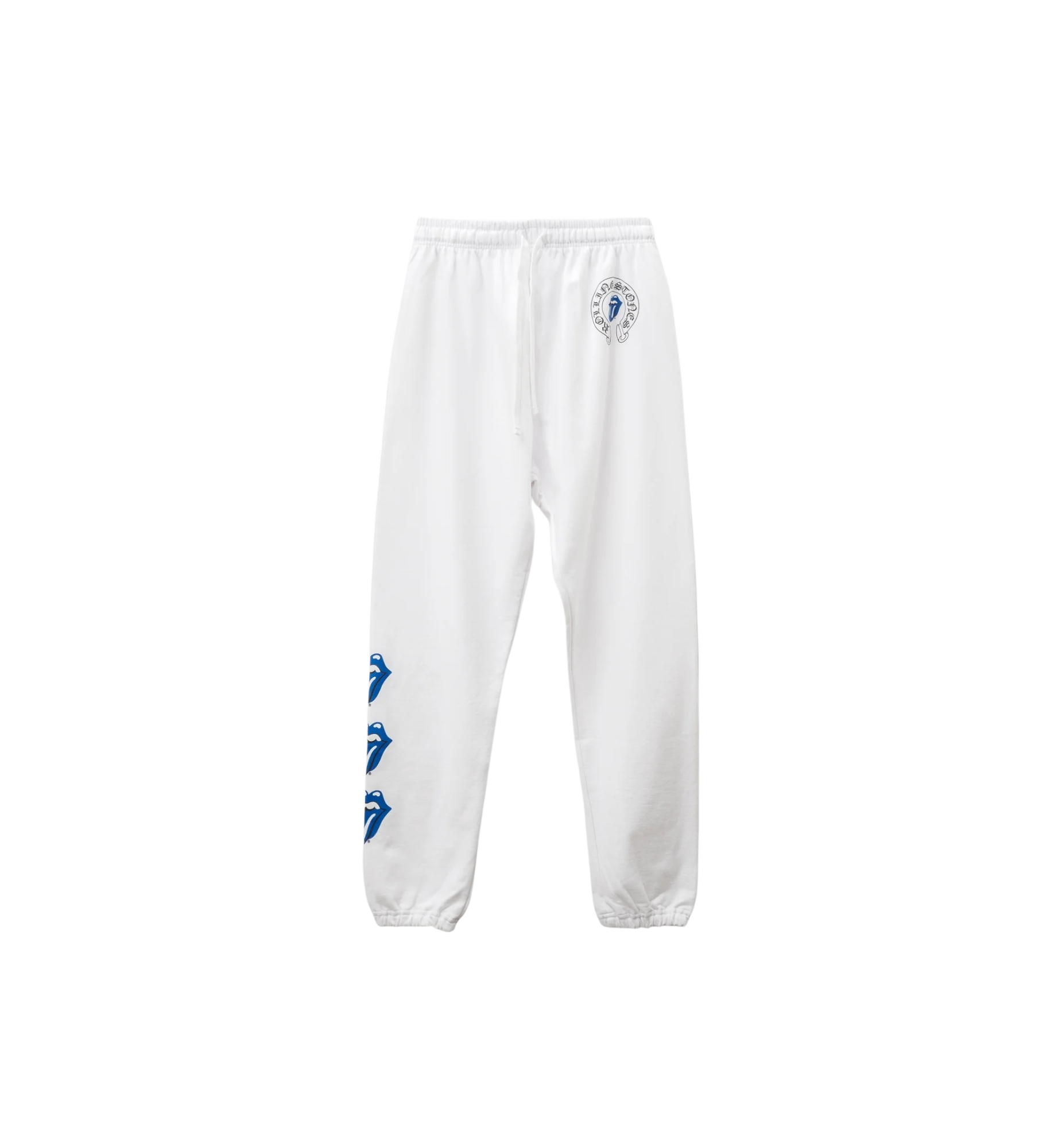 Chrome Hearts x Rolling Stone Lips Tongue Sweatpants "White/Blue"