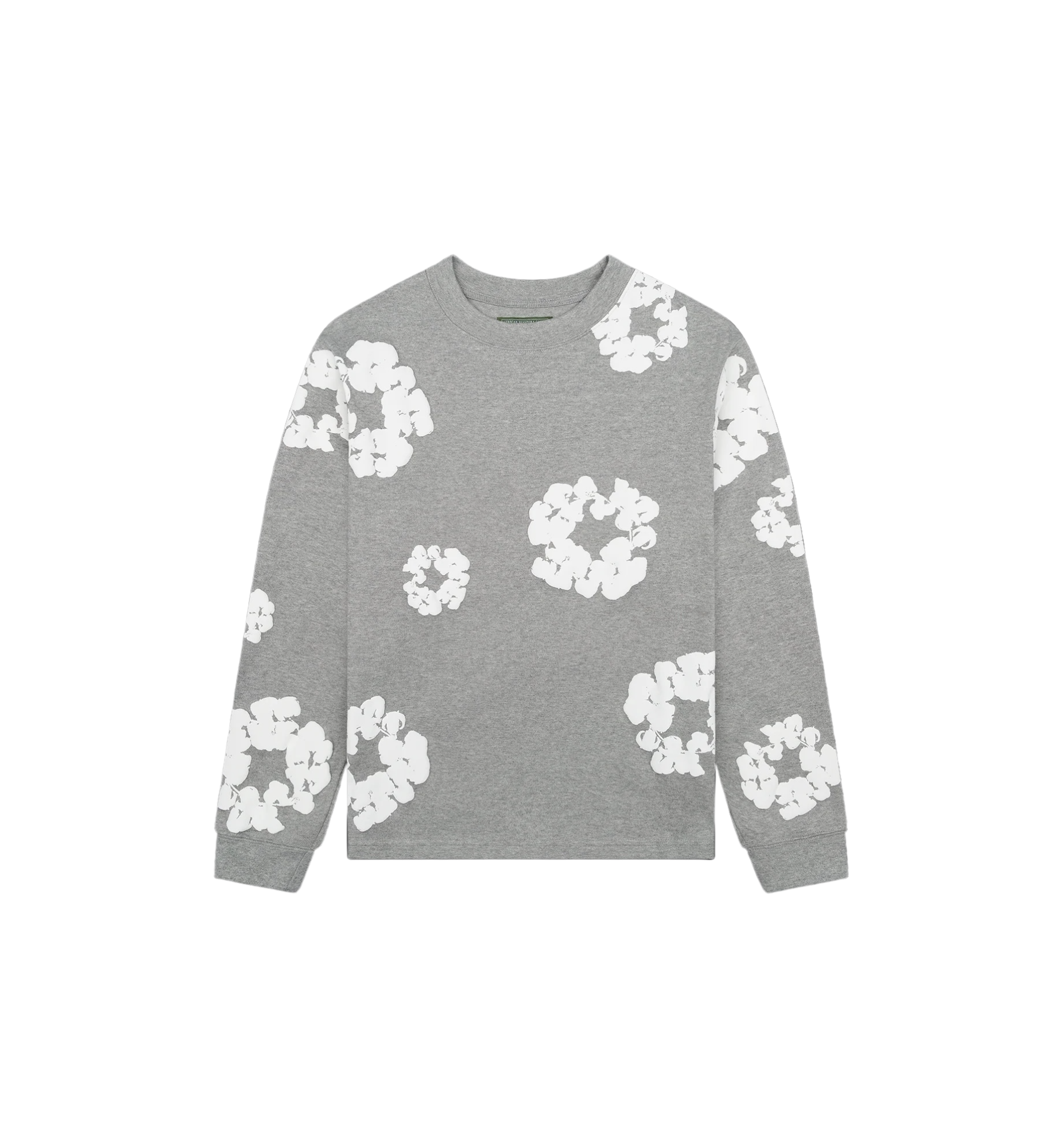 Denim Tears Cotton Wreath L/S T-Shirt "Grey"
