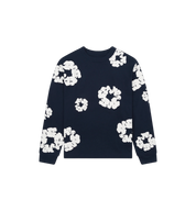 Denim Tears Cotton Wreath L/S T-Shirt "Navy"