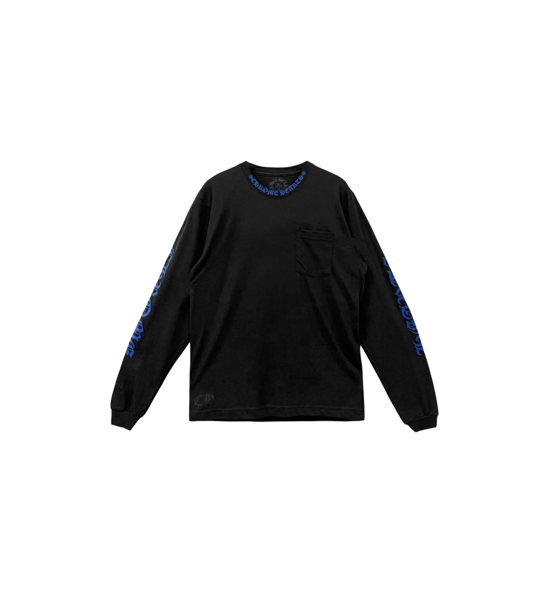 Chrome Hearts 1988 Neck Logo L/S T-Shirt "Black/Blue"