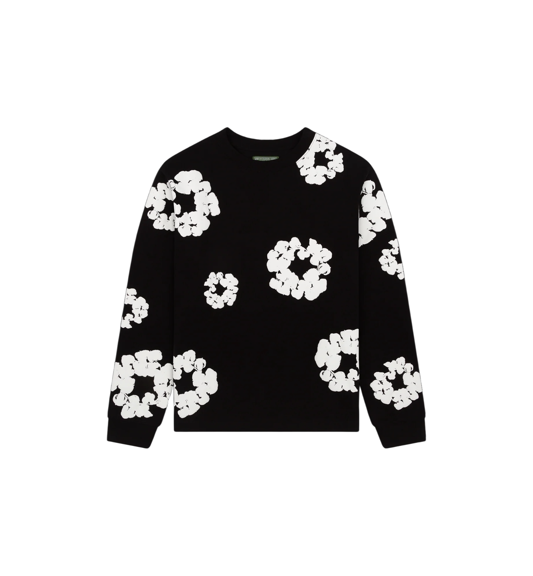 Denim Tears Cotton Wreath L/S T-Shirt "Black"